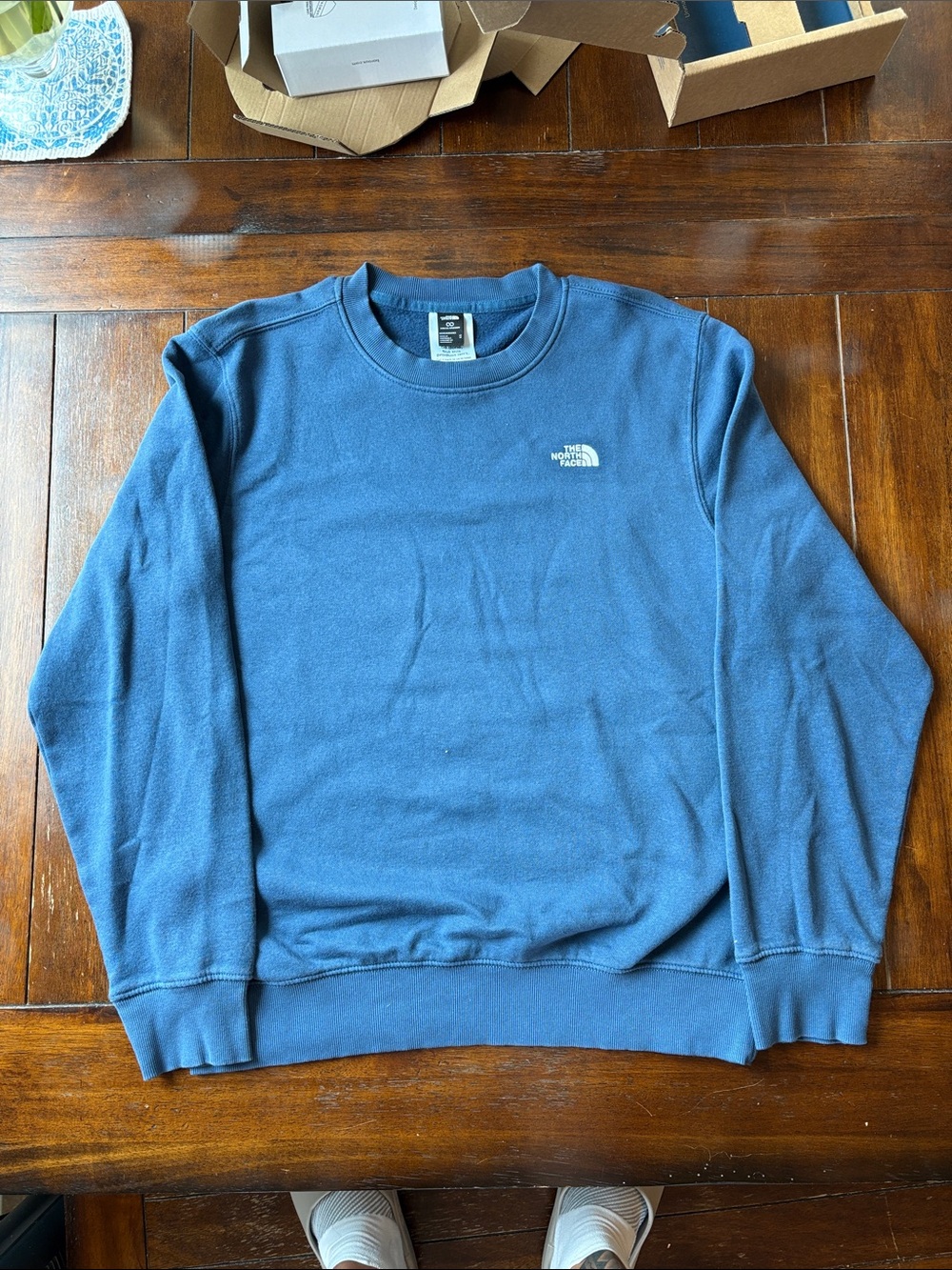 The North Face Men's Crewneck Sweatshirt in Slate Blue
